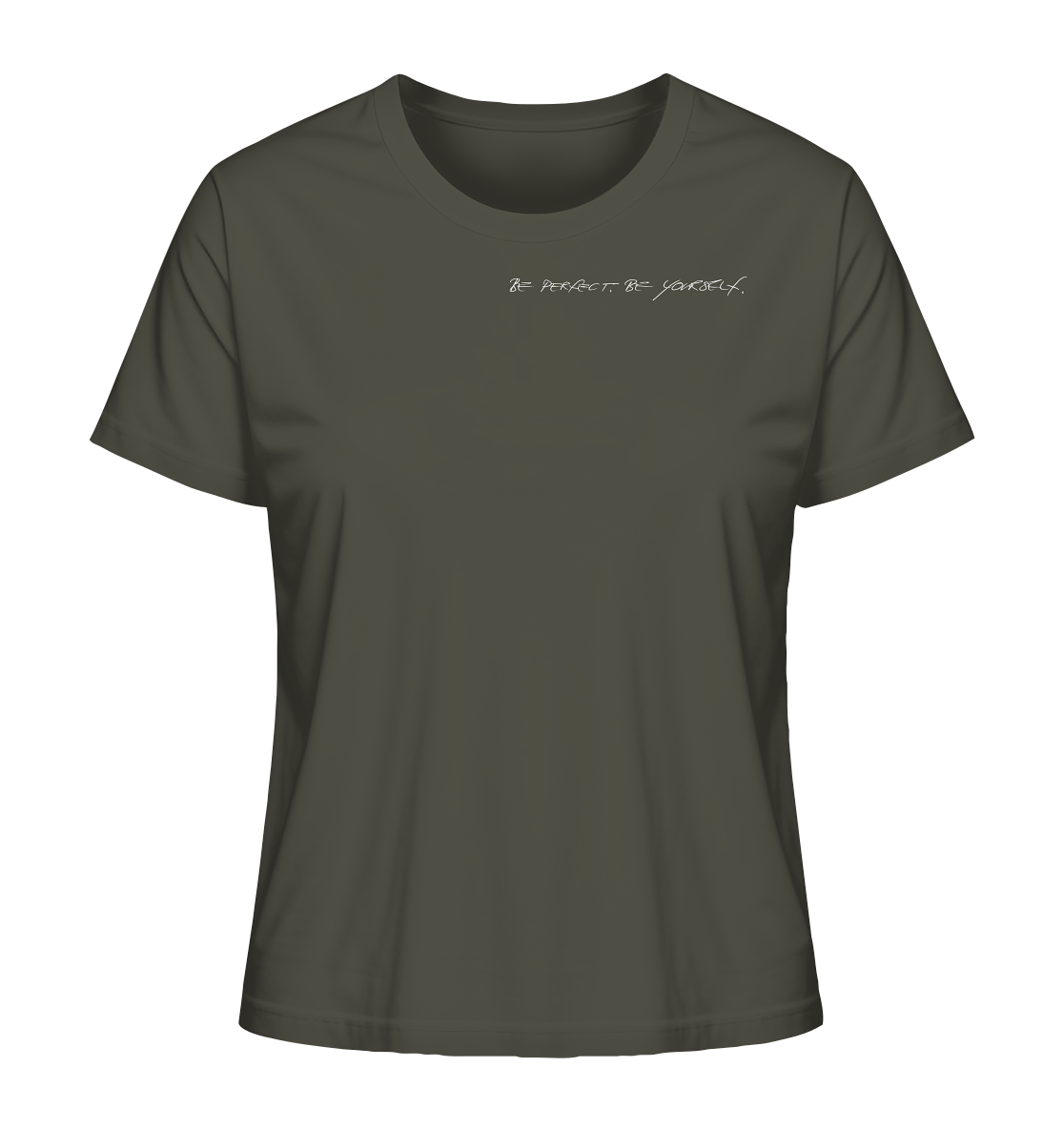 Ladies Organic Shirt - Weiße Schrift