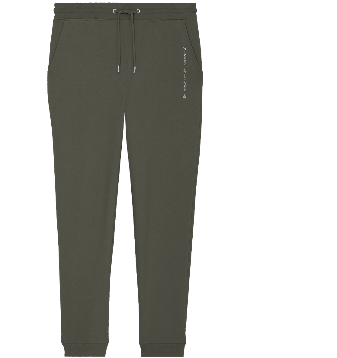 Organic Jogger Pants - Weiße Schrift