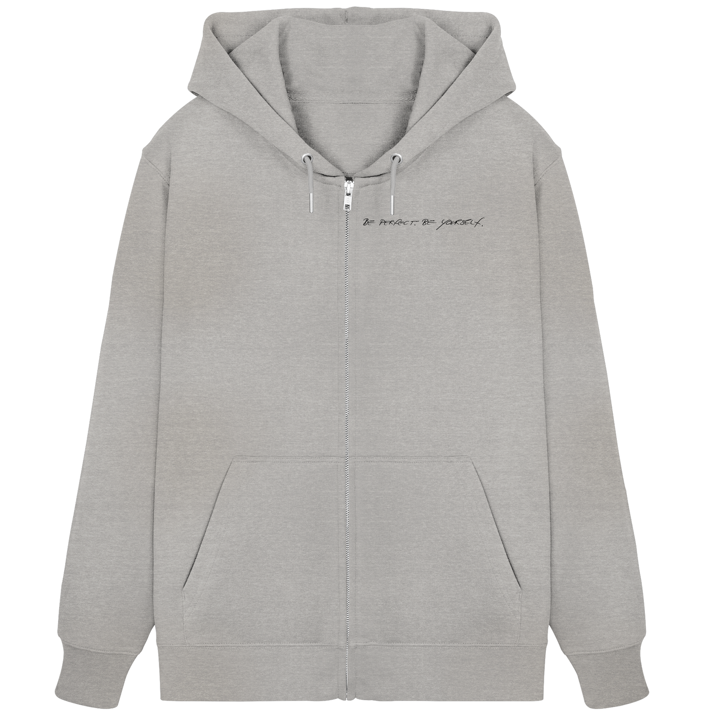 Organic Zipper - Schwarze Schrift - Organic Zipper