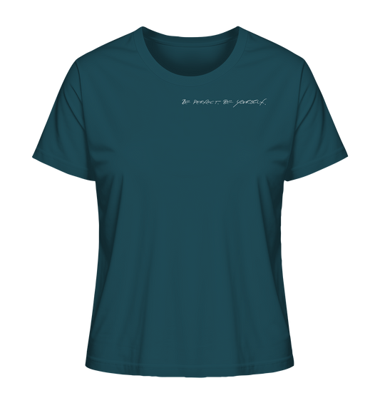 Ladies Organic Shirt - Weiße Schrift