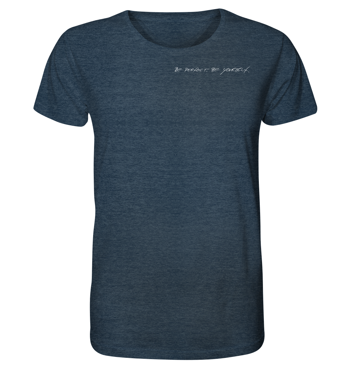 Man Organic Shirt - Weiße Schrift