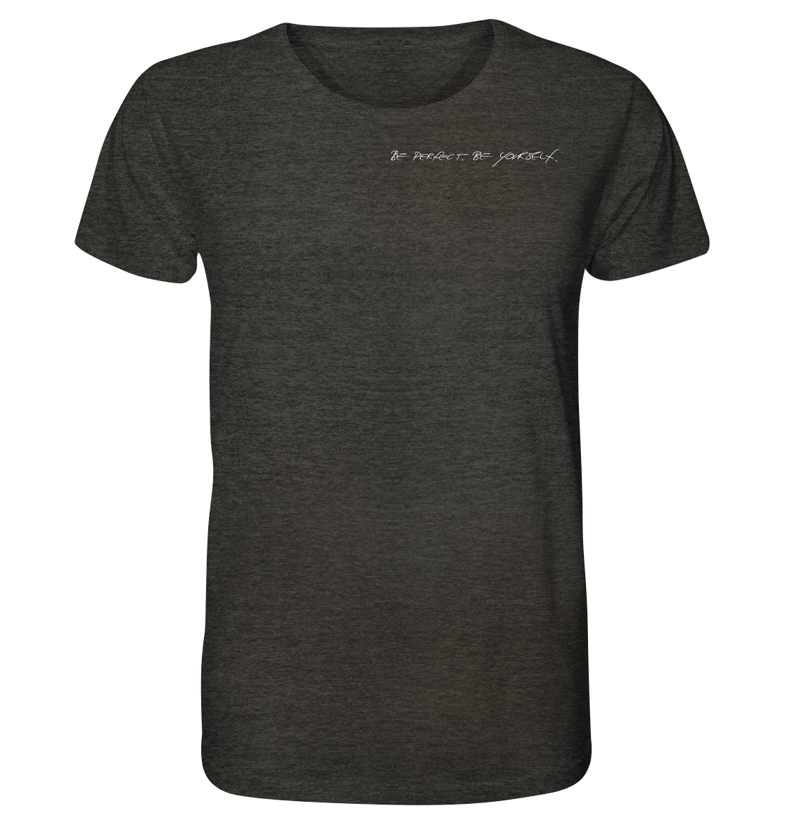 Man Organic Shirt - Weiße Schrift