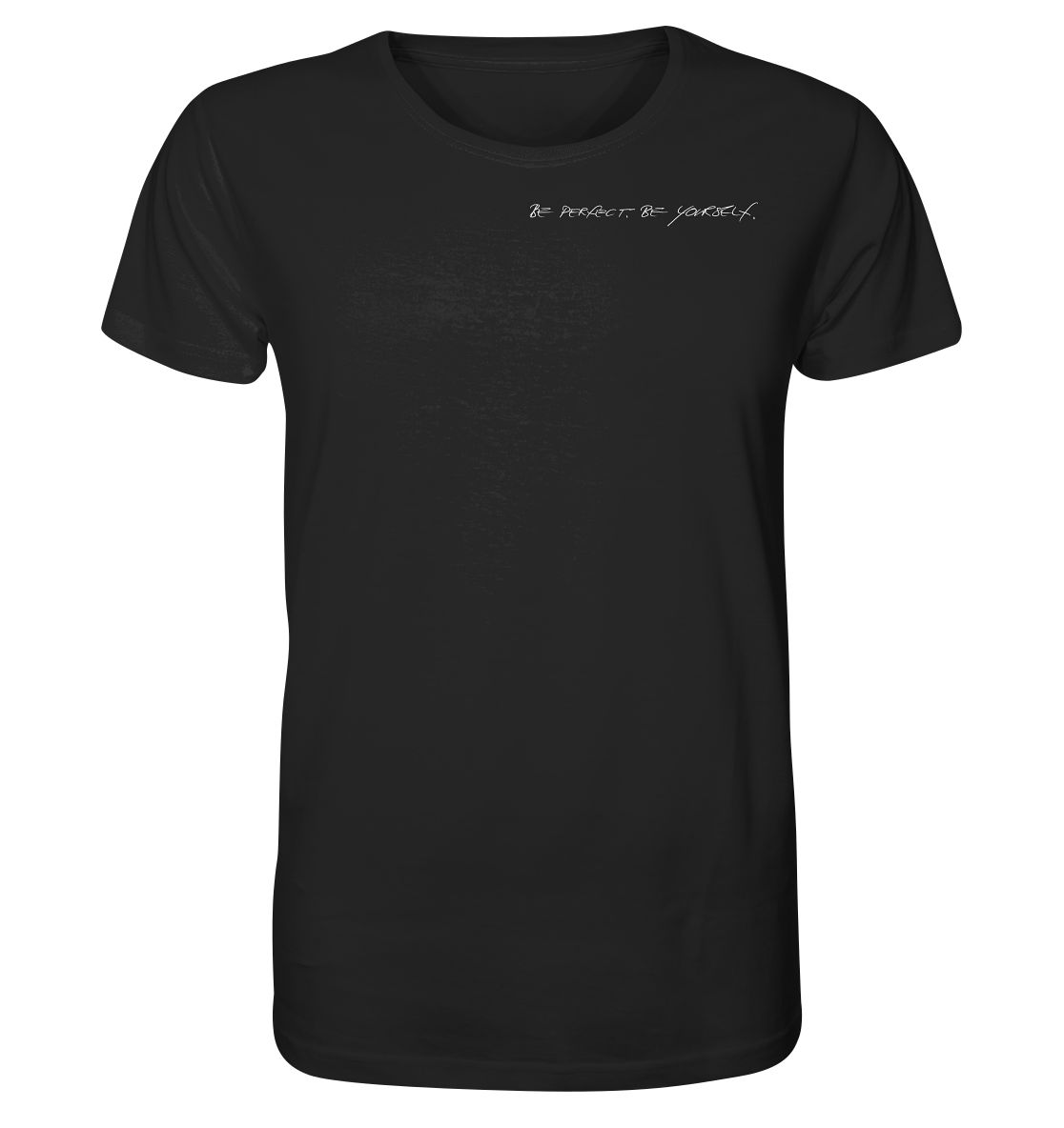 Man Organic Shirt - Weiße Schrift