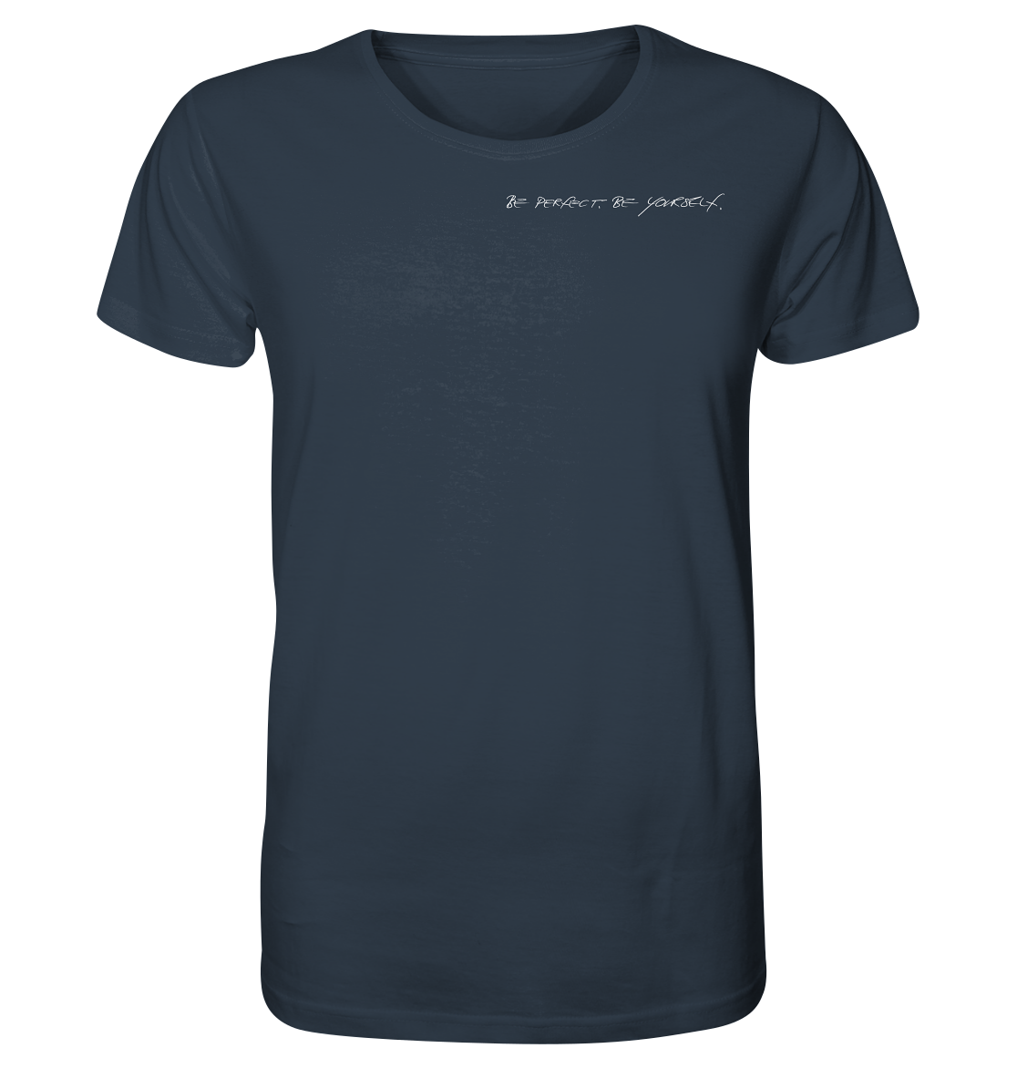 Man Organic Shirt - Weiße Schrift