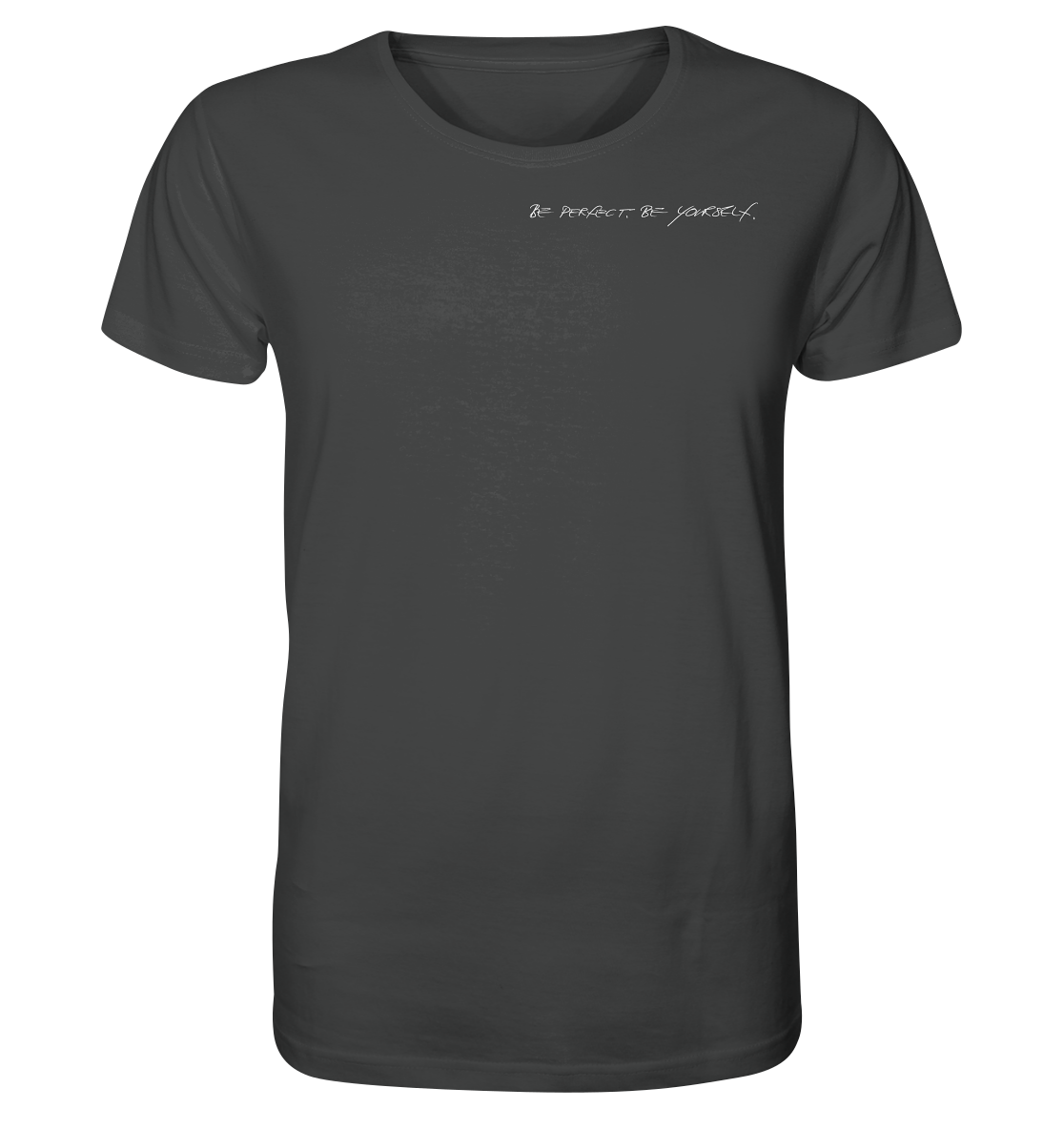 Man Organic Shirt - Weiße Schrift