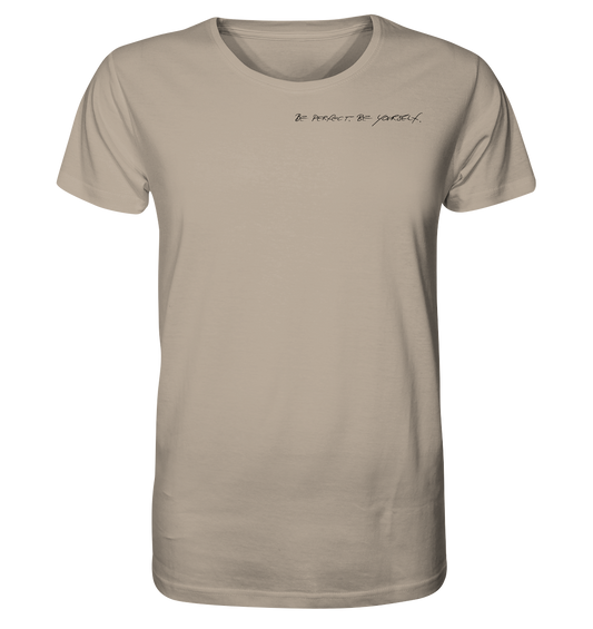 Man Organic Shirt - Schwarze Schrift