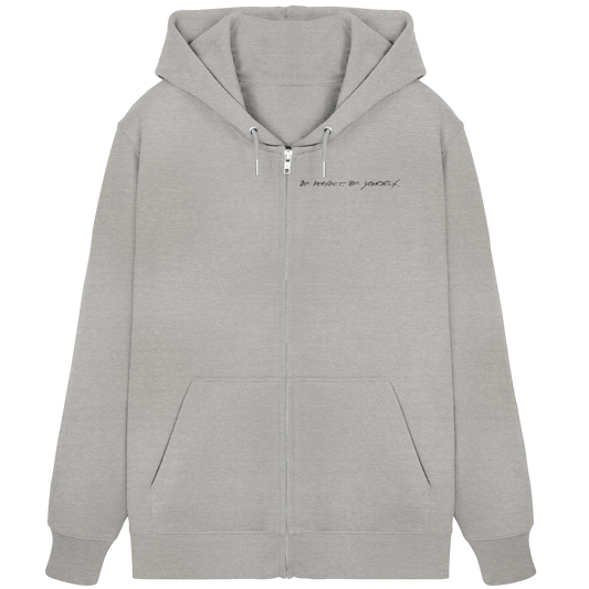 Organic Zipper - Schwarze Schrift