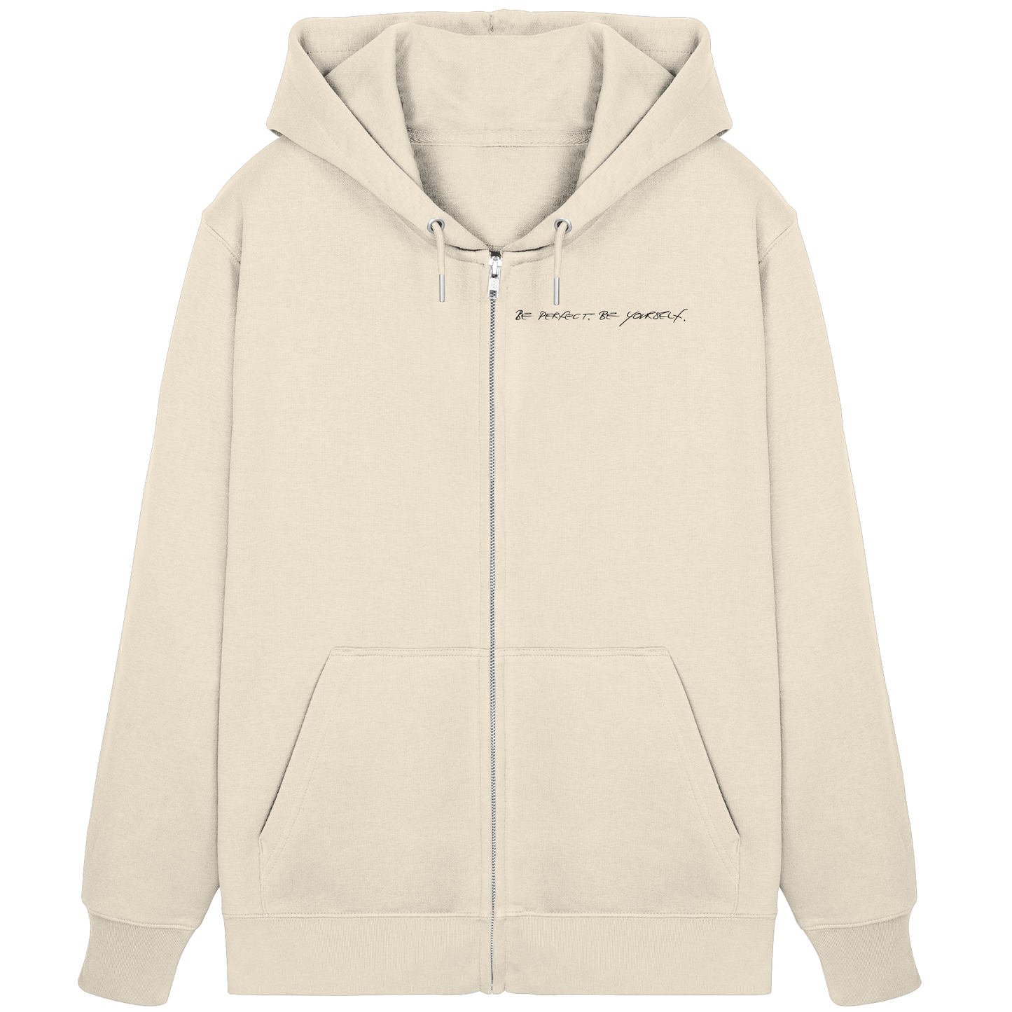 Organic Zipper - Schwarze Schrift